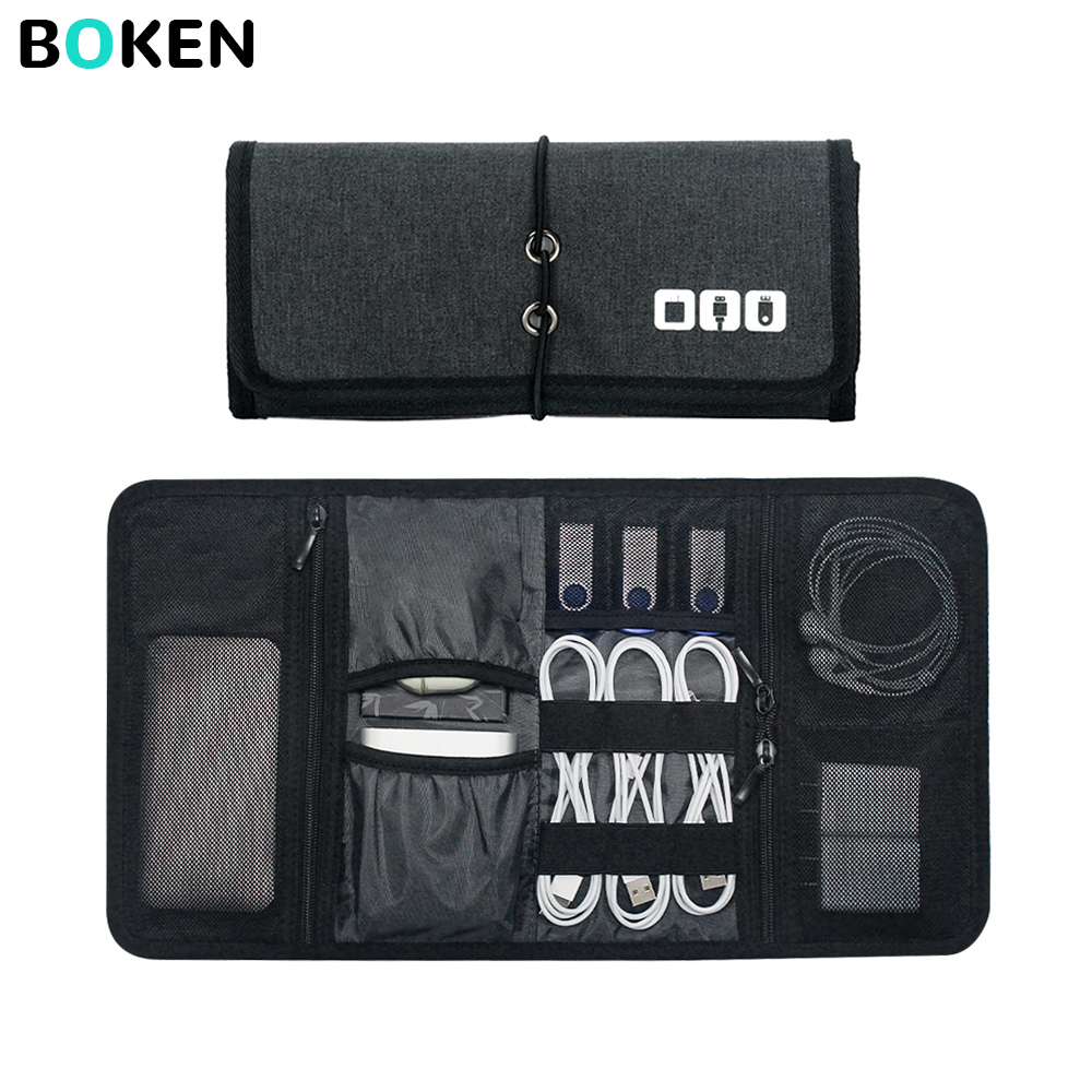 Office Tech Bag - Teknoloji Organizatör Çantası Kablo Saklama Kutusu