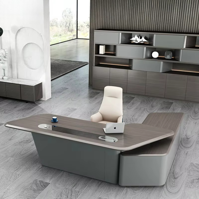 Office Tech And Management - Modern Tarz Dönüştürülebilir Ahşap Ofis Masası