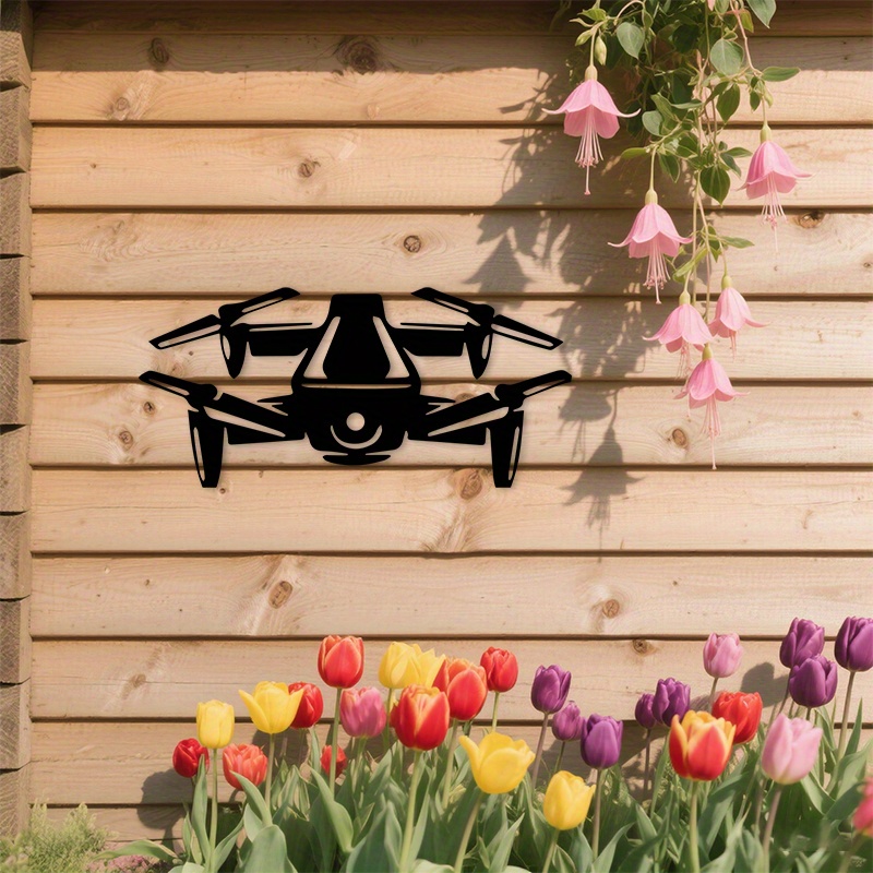 Tech For Office - Modern Drone Silüeti Alüminyum Duvar Sanatı