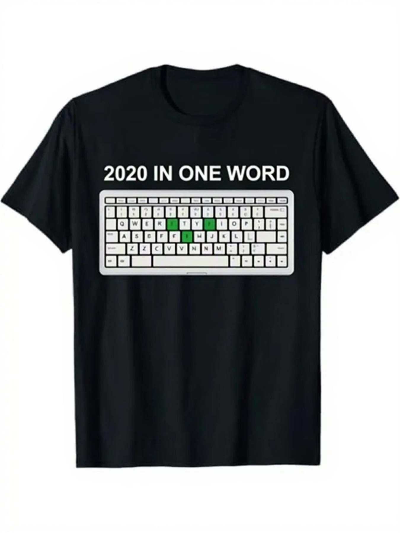 Office Tech Gifts - Erkek Klavye Baskılı Kısa Kollu Tişört