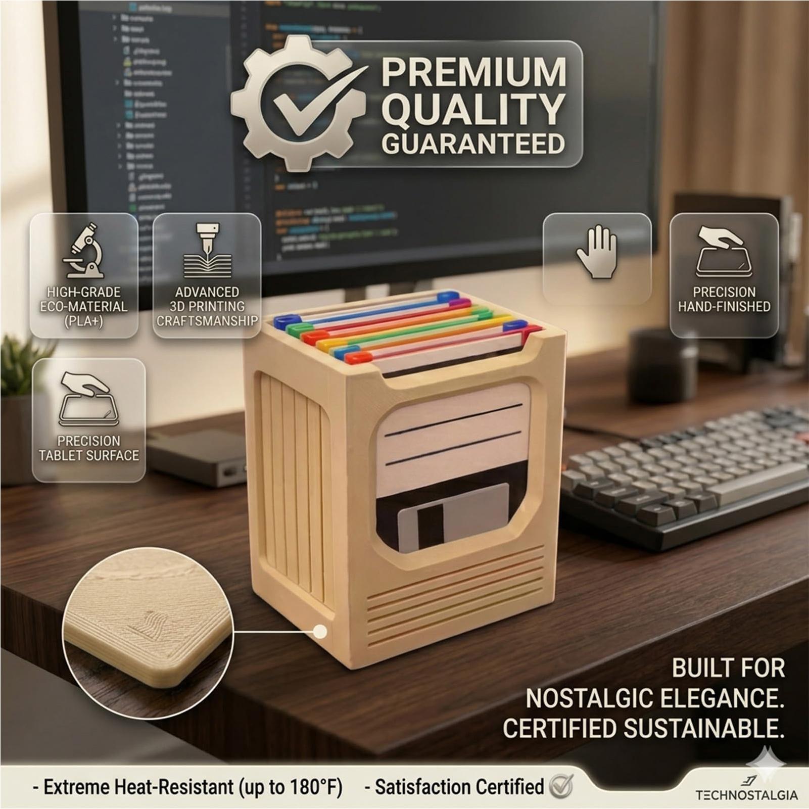 Tech For Office - Retro Teknoloji Bardak Altlığı Seti Retro