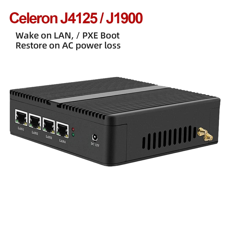 Thin Client Mini Pc - Güvenlik duvarı yönlendirici pFsense fansız Mini