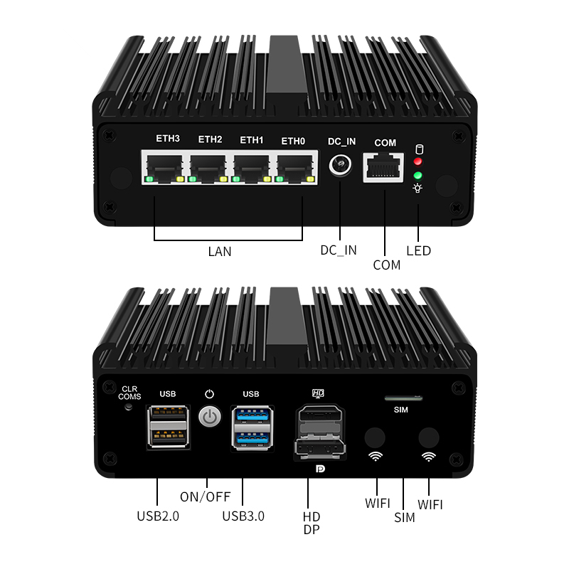 Topton 4x 2.5GbE RJ45 Güvenlik - Thin Client Mini Pc incelemesi ve fiyatı